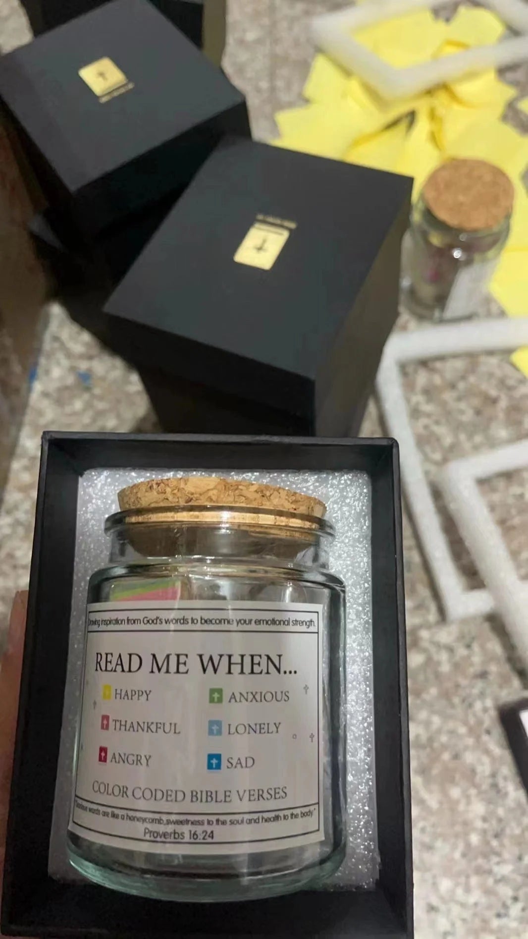 Bible Hope Jar (With christian gift box)